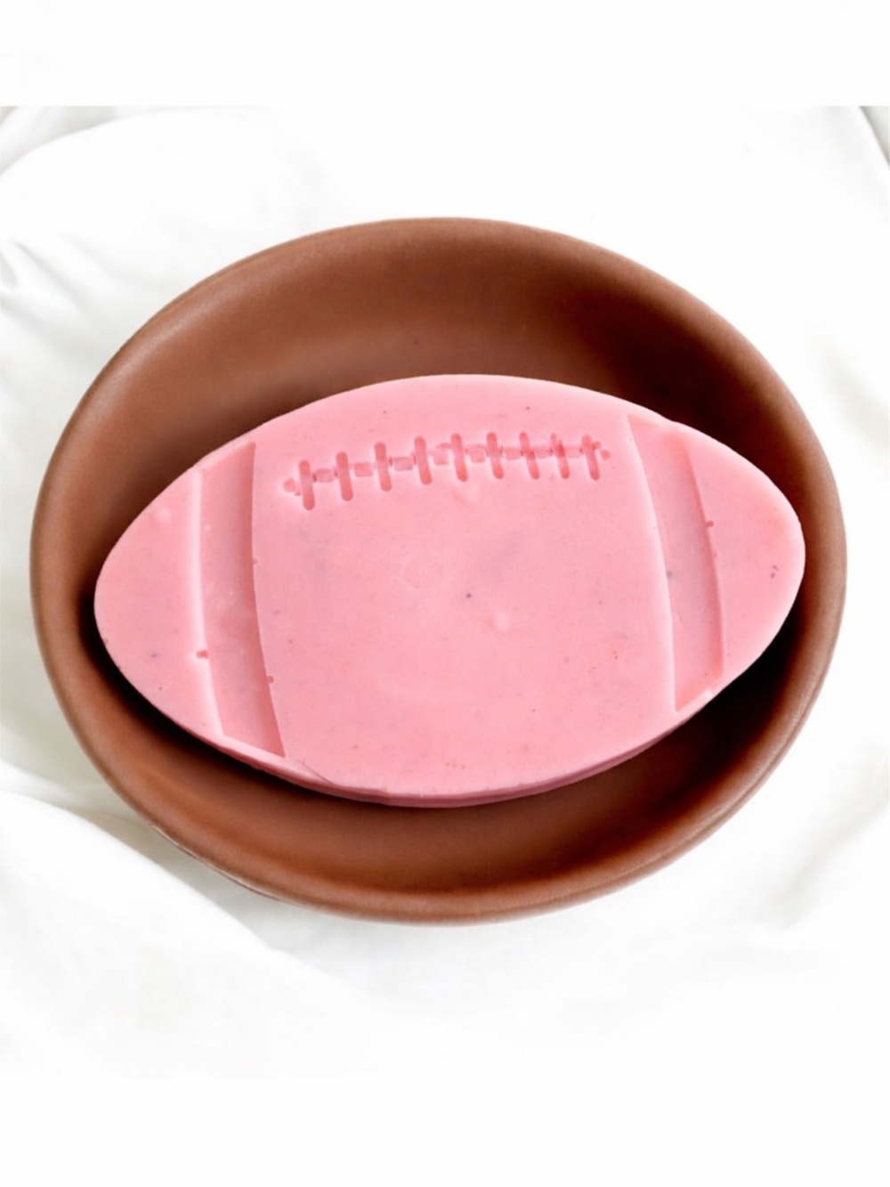 Mango cherry Soap football shaped 3x2in 6oz shea butter based handmade